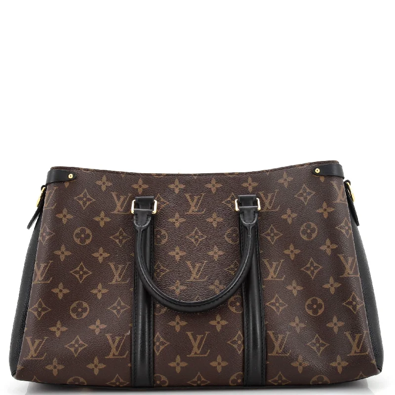 Bold Fashionistas Soufflot Tote Monogram Canvas with Leather MM