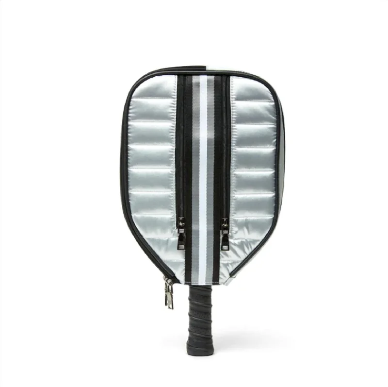 Affordable Bags Sporty Sleeve Racket Cover In Silver Liquid