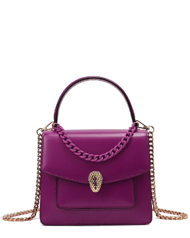 Stylish Bags For Fashion Influencers And Bloggers Tiffany & Fred Paris Smooth Leather Top Handle Crossbody
