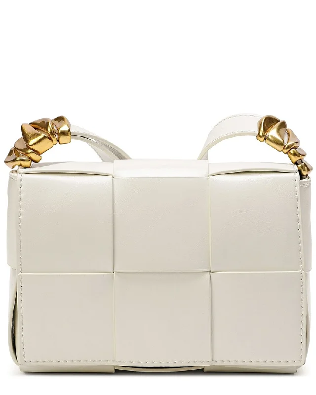 Designer-Inspired Bags At Budget-Friendly Prices Tiffany & Fred Paris Woven Leather Crossbody