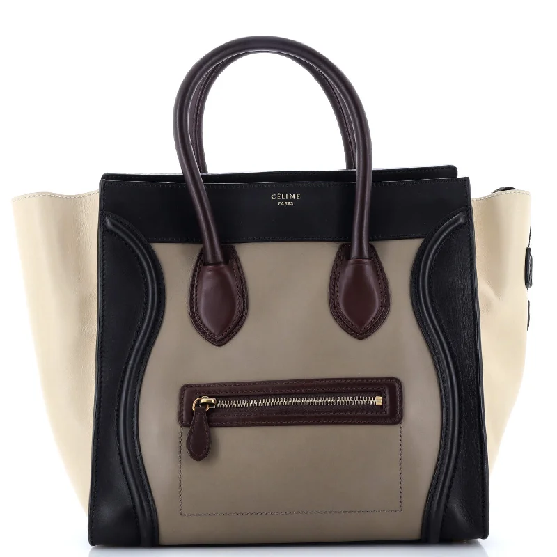 Casual Chic Deals Tricolor Luggage Bag Leather Mini