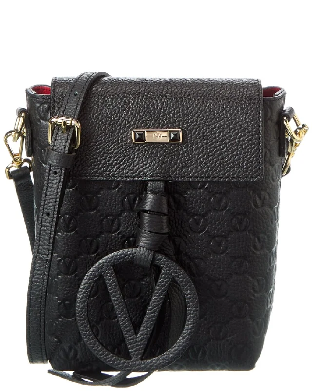 Discounted Designer Bags For Clearance Sale Valentino by Mario Valentino Salma Medallion Leather Crossbody