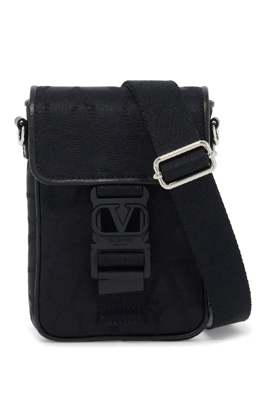 Chic And Clearance-Priced Tote Bags Valentino Garavani Black Iconographe Mini Crossbody Bag