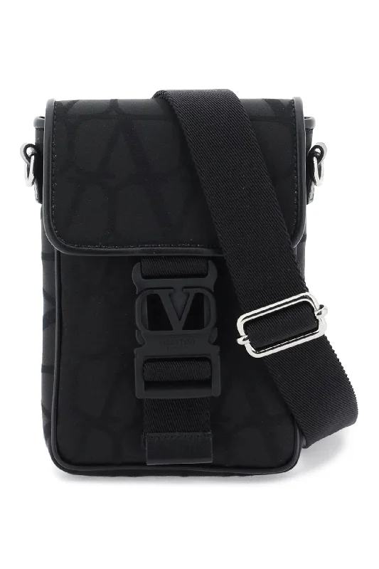 Trendy And Discounted Designer Handbags Valentino Garavani Black Iconographe Mini Crossbody Bag