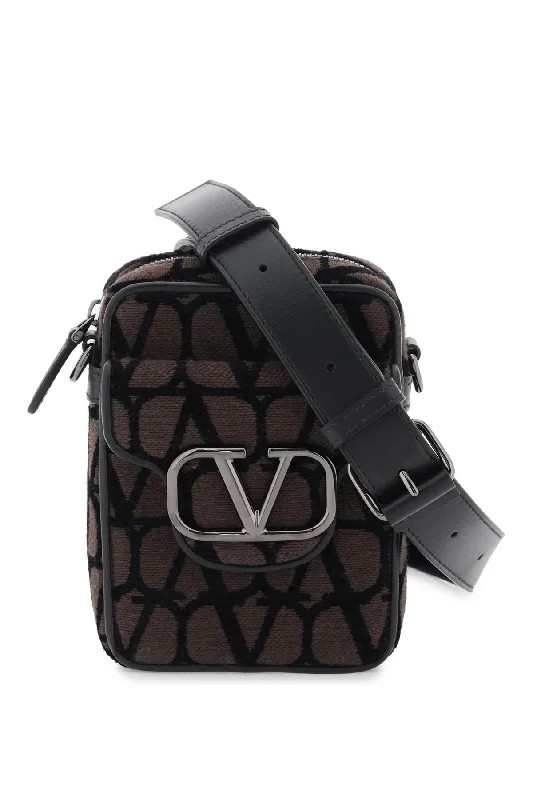 Seasonal Clearance Bags For Summer Valentino Garavani Mini Locò Toile Iconographe Crossbody Bag