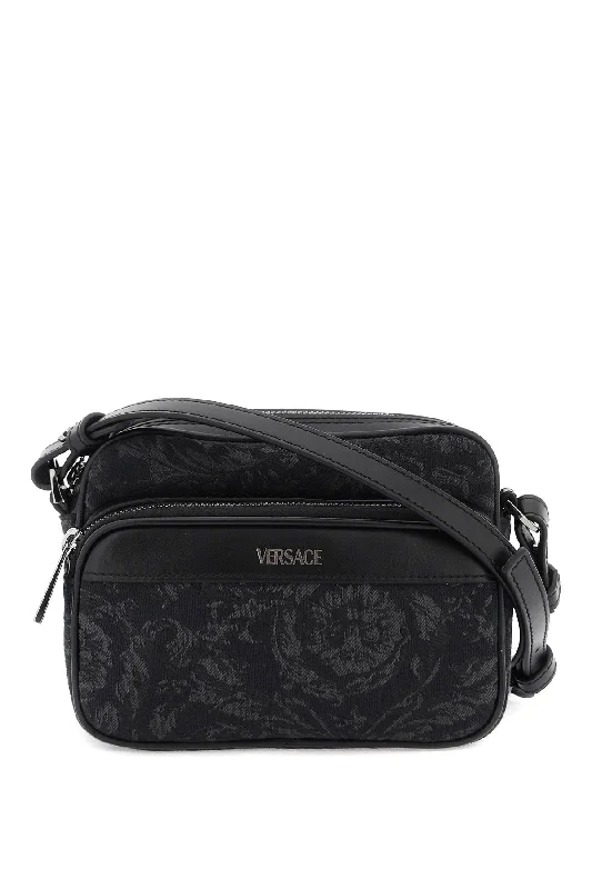 Minimalist Leather Bag For Modern Aesthetics Versace Baroque Messenger Bag