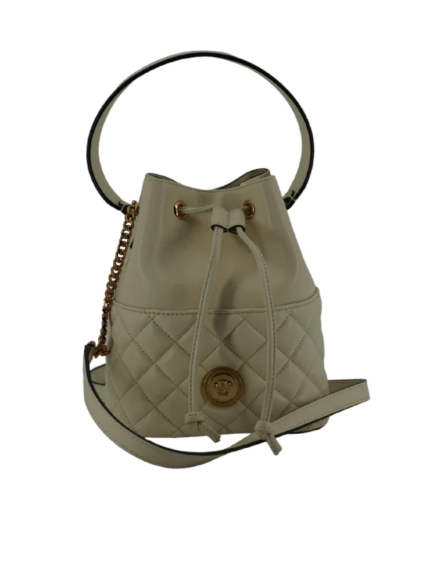 Versace  Lamb Leather Small Bucket Shoulder Women's Bag