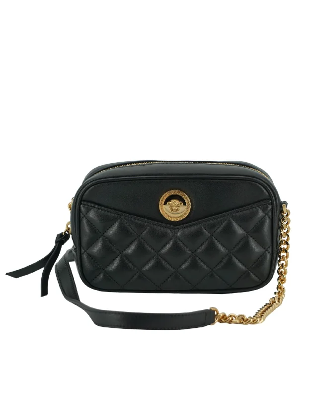 Versace  Lamb Leather Small Camera Crossbody Women's Bag