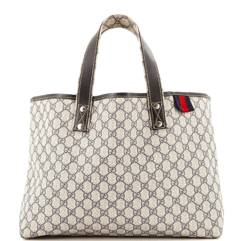 Crazy Price Slashing Web Loop Tote GG Coated Canvas Medium