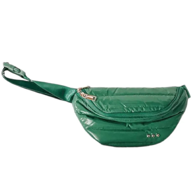 Functional Bags For Busy Moms And Dads Women's Bum Bag In Emerald Green