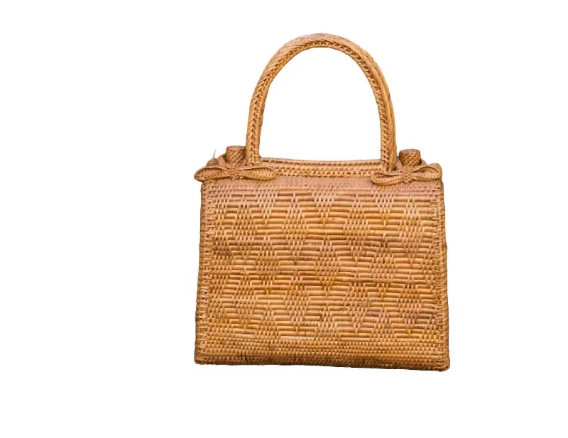 Handbag For Women Women's Graca Bow Rattan Handbag