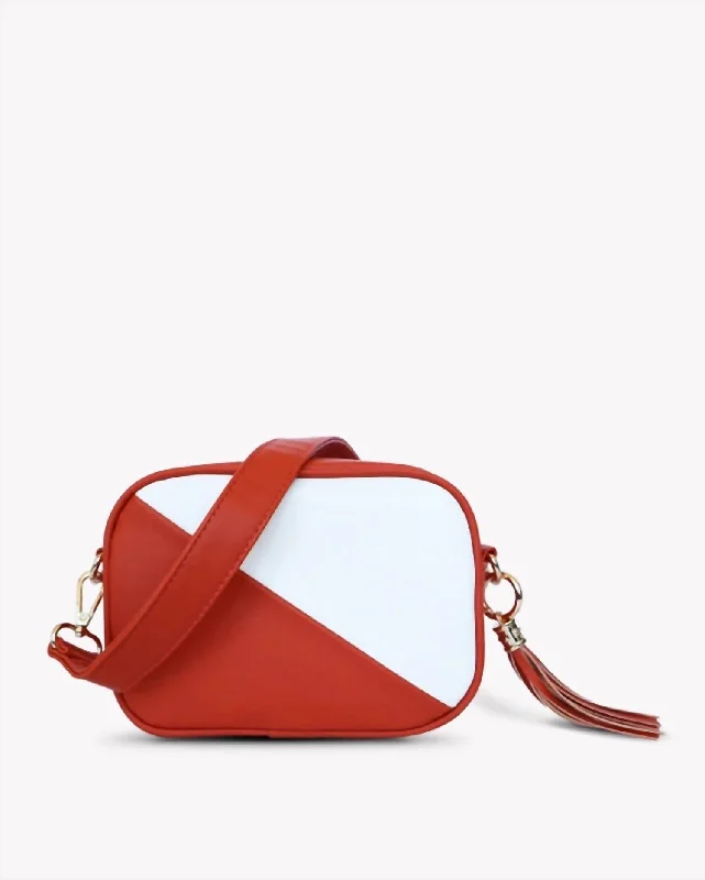 Inspired Bags For High-End Fashion Women's Lucie Crossbody Bag In Orange/white