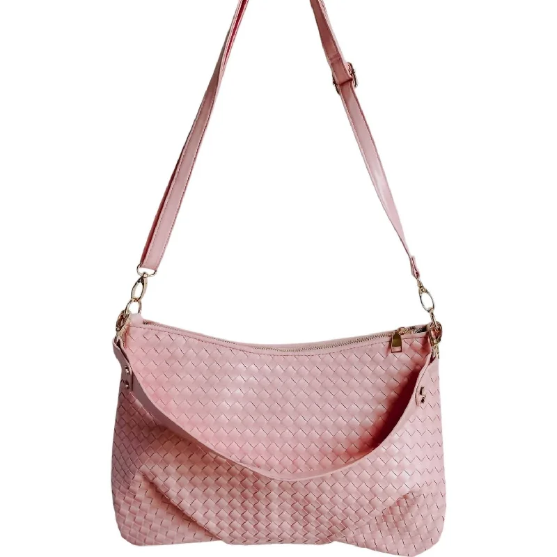 Bags For Sporty And Athletic Styles Women's Remi Vegan Leather Bag In Blush