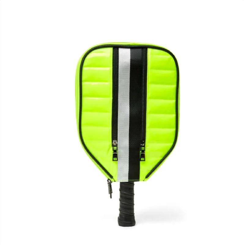 Discounted Designer Bags On Sale Women's Sporty Sleeve Racket Cover In Neon Yellow
