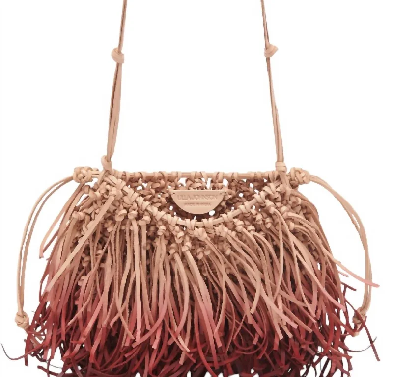 Black Friday And Cyber Monday Bag Deals Women's Valeria Fringe Crossbody Bag In Pomegranate Ombre