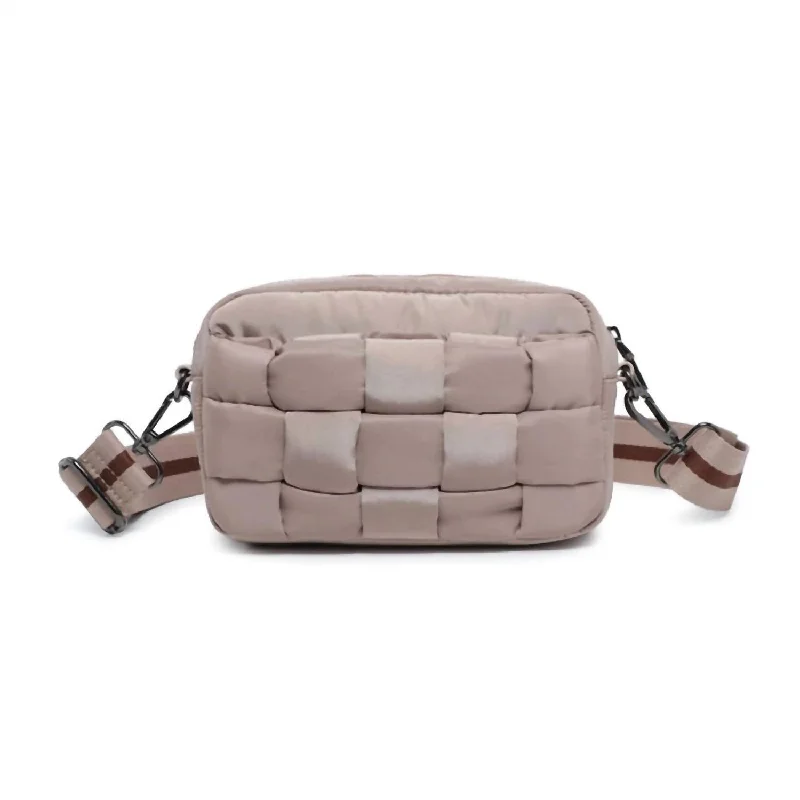 Inspired Bags For Luxury Fashion Lovers Women's Woven Crossbody Bag In Nude