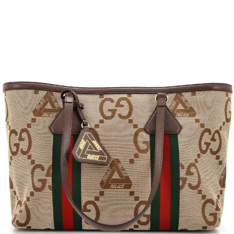Winter Warehouse Sale x Palace Web Shopper Tote Jumbo GG Tri-Ferg Logo Canvas Medium